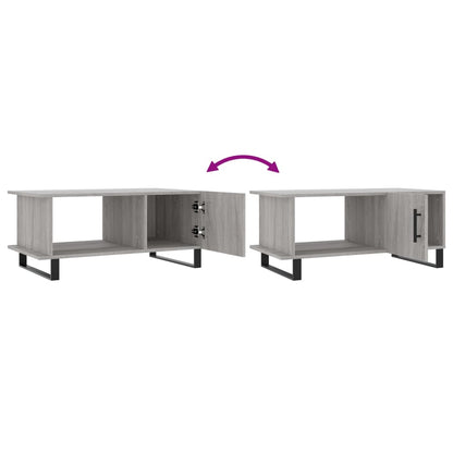 Table basse sonoma gris 90x50x40 cm bois d’ingénierie - Tables basses