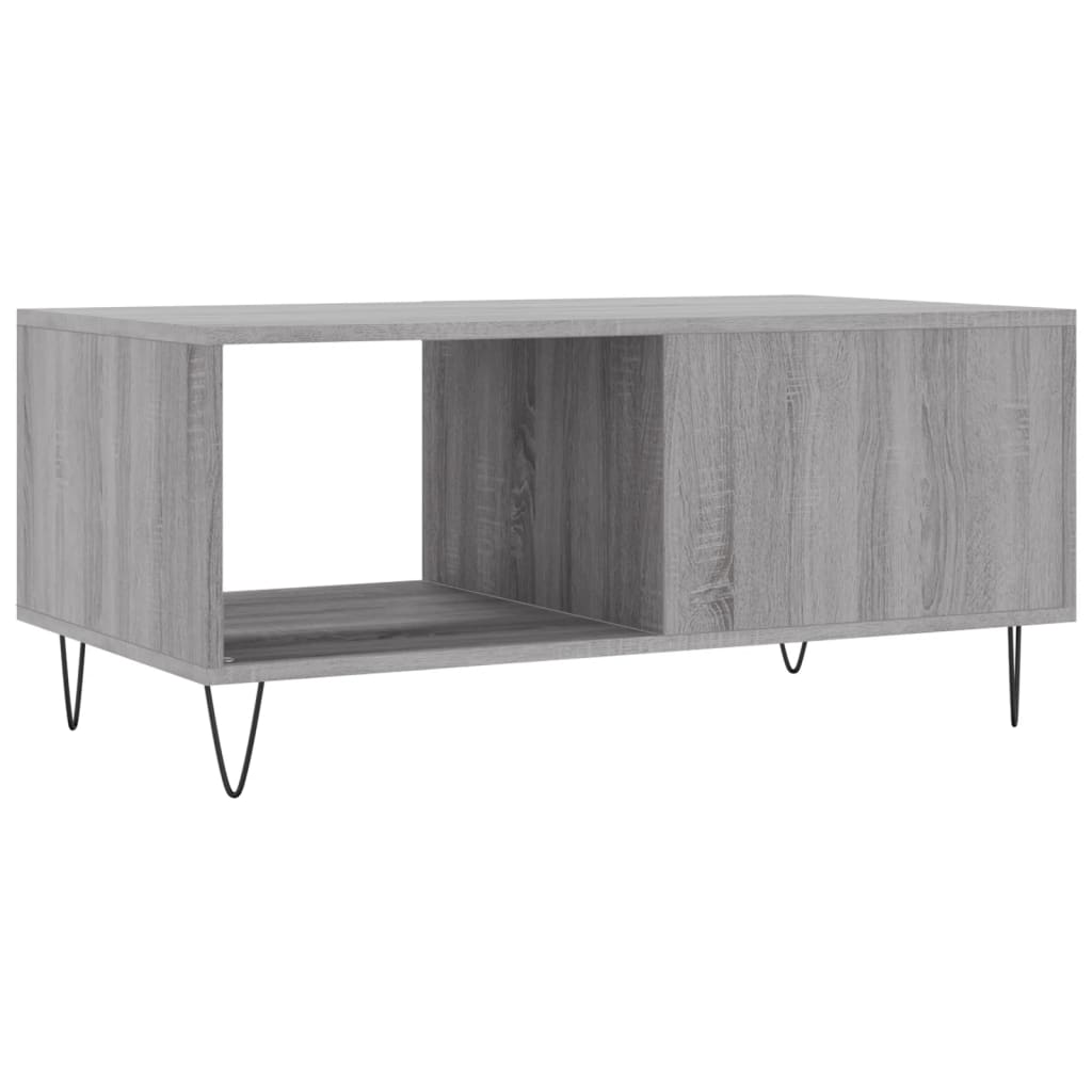 Table basse sonoma gris 90x50x40 cm bois d’ingénierie - Tables basses