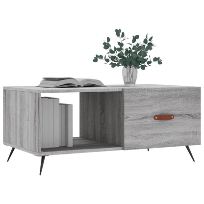 Table basse sonoma gris 90x50x40 cm bois d’ingénierie - Tables basses
