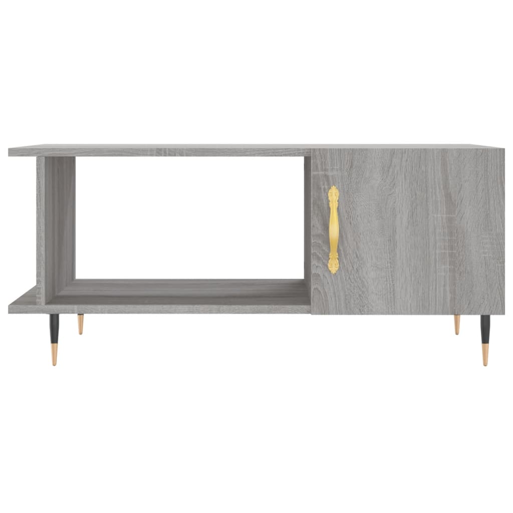 Table basse sonoma gris 90x50x40 cm bois d’ingénierie - Tables basses