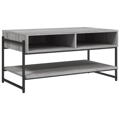 Table basse sonoma gris 90x50x45 cm bois d’ingénierie - Tables basses