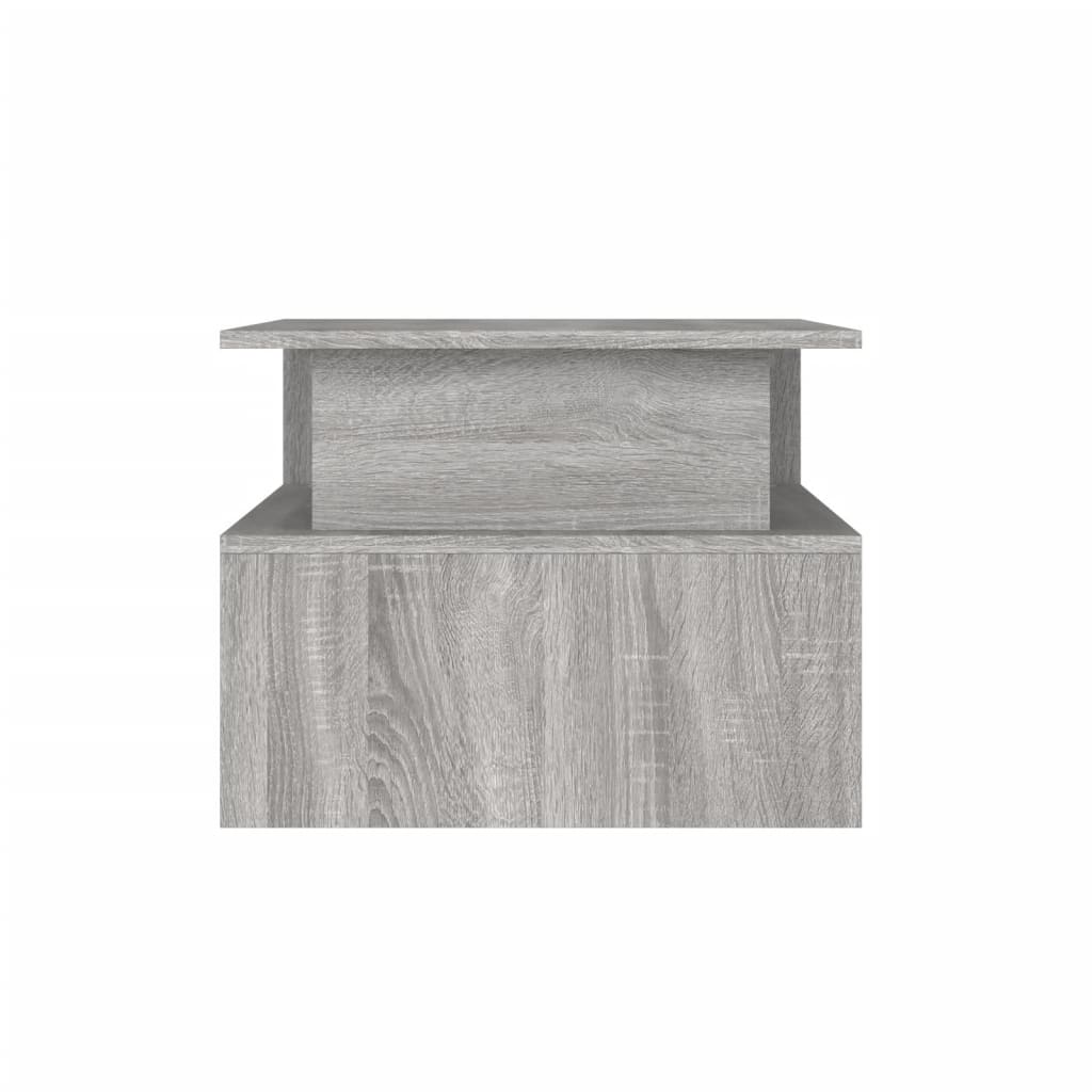 Table basse sonoma gris 90x55x42,5 cm bois d’ingénierie - Tables basses