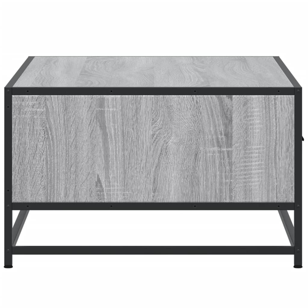 Table basse sonoma gris 90x57x35 cm bois d’ingénierie et métal - Tables basses