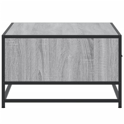 Table basse sonoma gris 90x57x35 cm bois d’ingénierie et métal - Tables basses