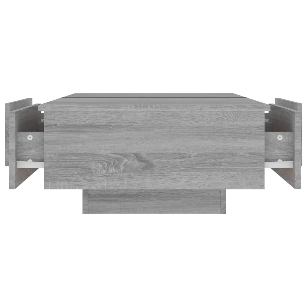 Table basse Sonoma gris 90x60x31 cm Bois d’ingénierie - Tables basses