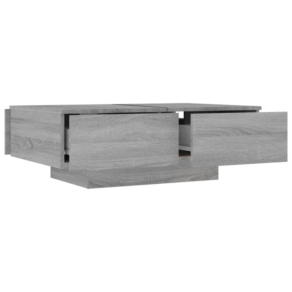 Table basse Sonoma gris 90x60x31 cm Bois d’ingénierie - Tables basses