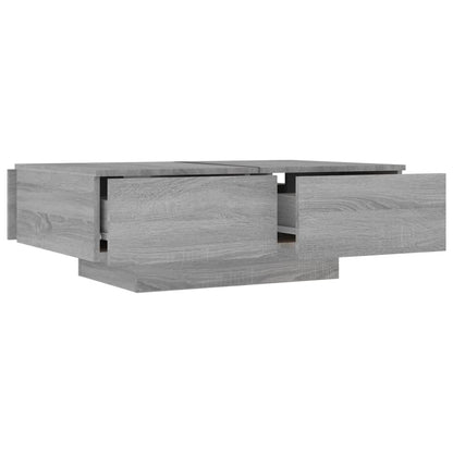 Table basse Sonoma gris 90x60x31 cm Bois d’ingénierie - Tables basses