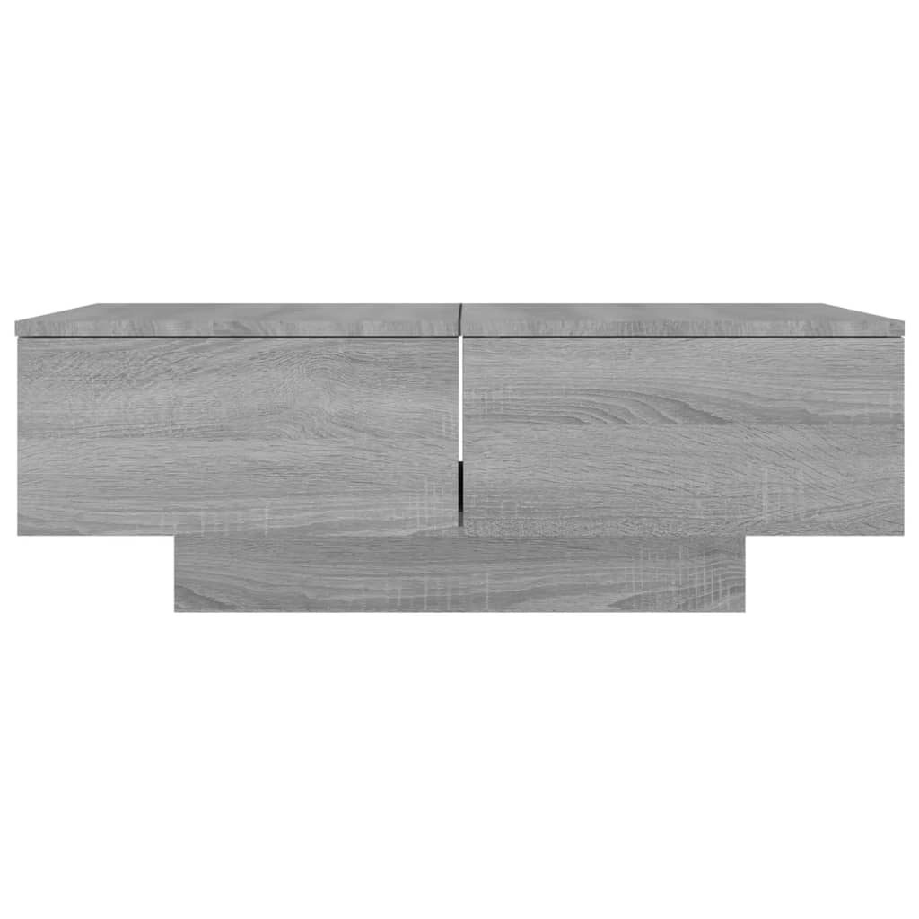 Table basse Sonoma gris 90x60x31 cm Bois d’ingénierie - Tables basses