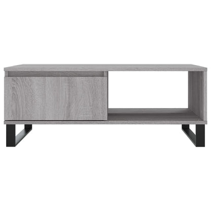 Table basse sonoma gris 90x60x35 cm bois d’ingénierie - Tables basses
