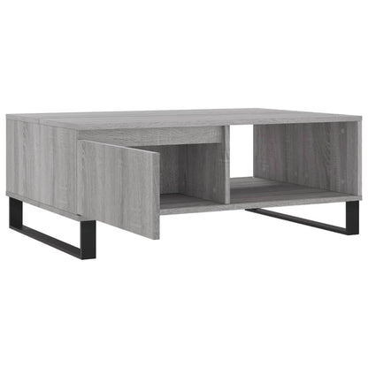 Table basse sonoma gris 90x60x35 cm bois d’ingénierie - Tables basses