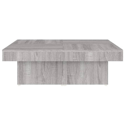 Table basse Sonoma gris 90x90x28 cm Bois d’ingénierie - Tables basses