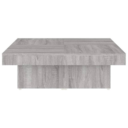 Table basse Sonoma gris 90x90x28 cm Bois d’ingénierie - Tables basses