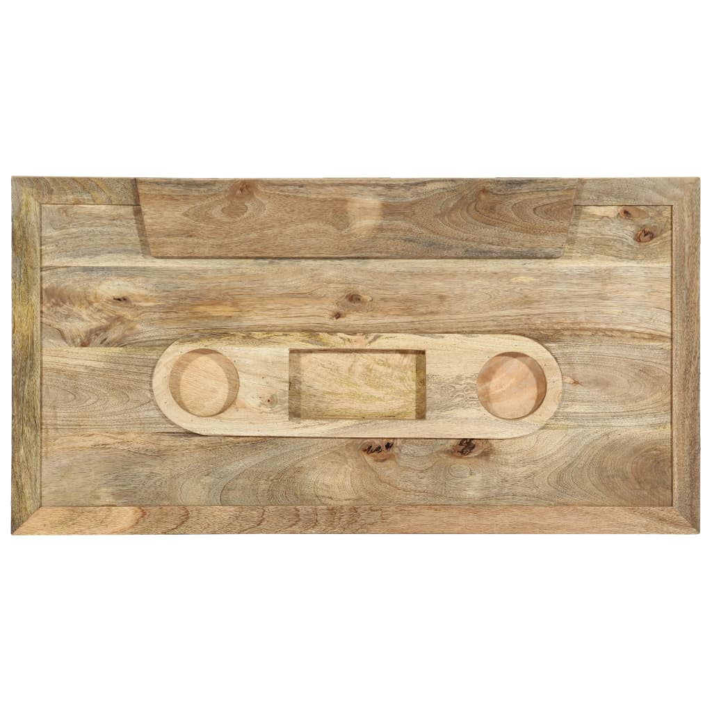 Table basse Style cassette 100x52x45 cm Bois de manguier massif - Tables basses