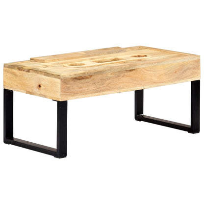 Table basse Style cassette 100x52x45 cm Bois de manguier massif - Tables basses