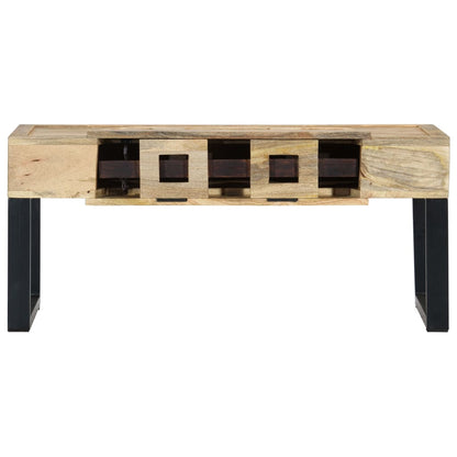 Table basse Style cassette 100x52x45 cm Bois de manguier massif - Tables basses