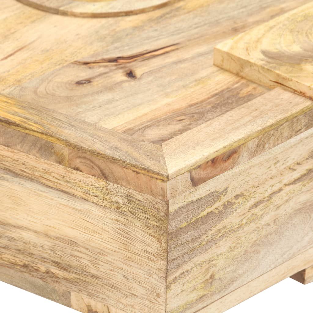 Table basse Style cassette 100x52x45 cm Bois de manguier massif - Tables basses