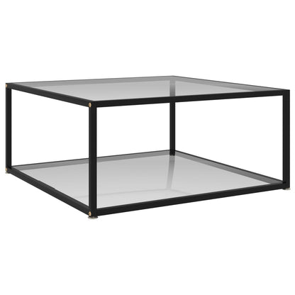 Table basse Transparent 80x80x35 cm Verre trempé - Tables basses