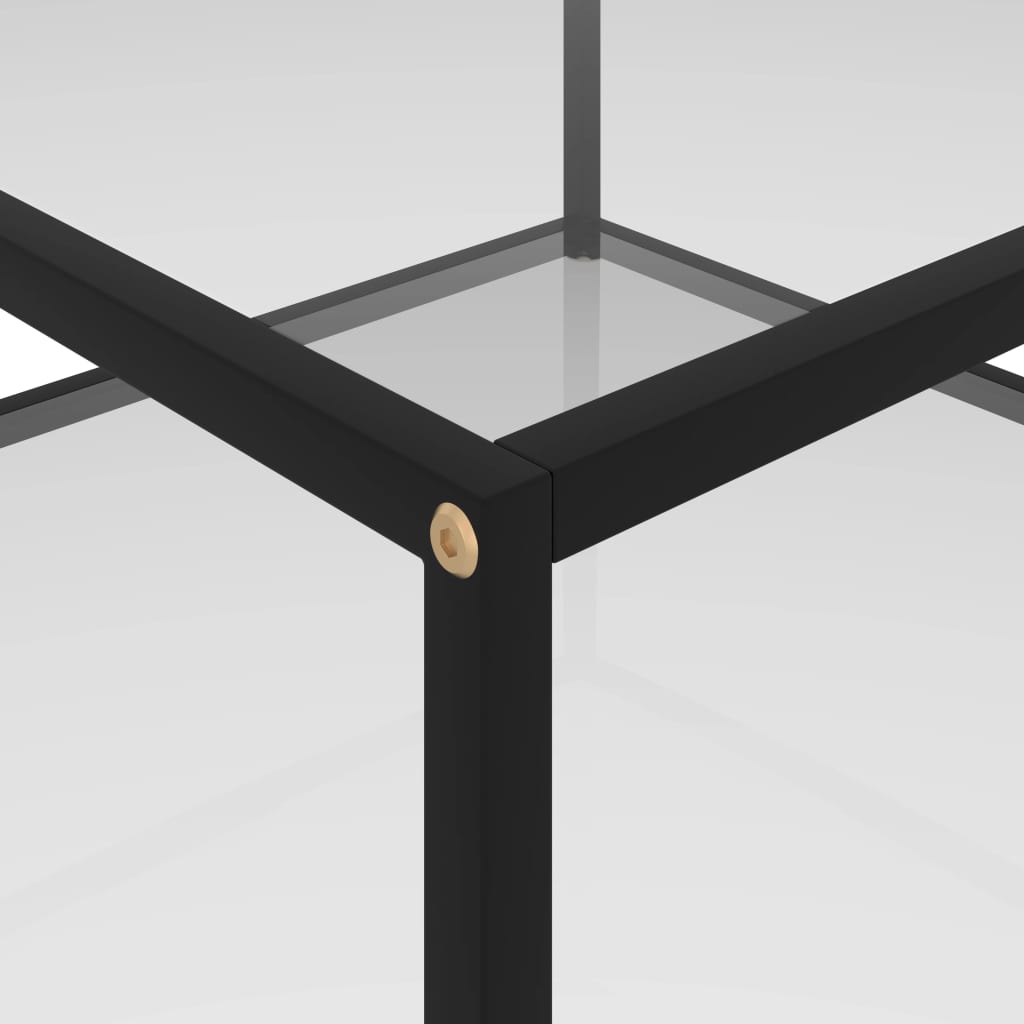 Table basse Transparent 80x80x35 cm Verre trempé - Tables basses
