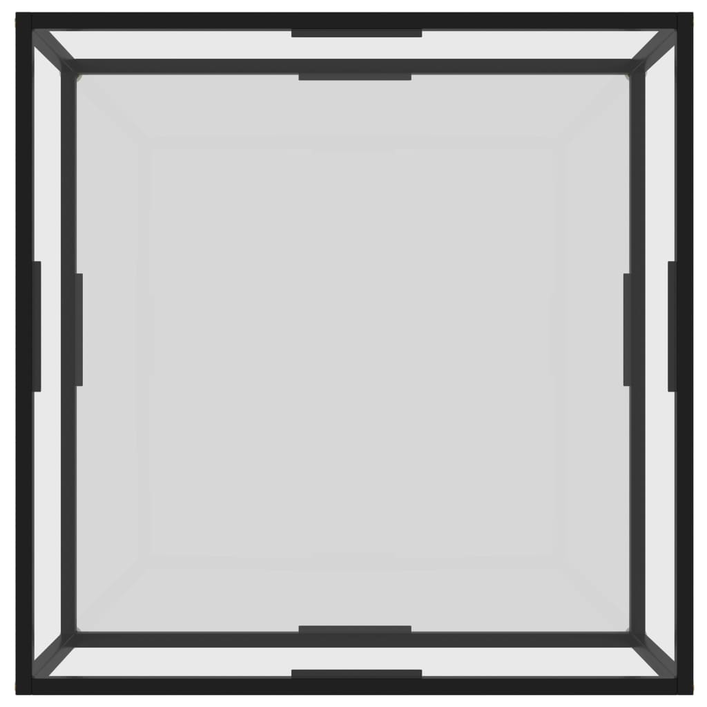 Table basse Transparent 80x80x35 cm Verre trempé - Tables basses