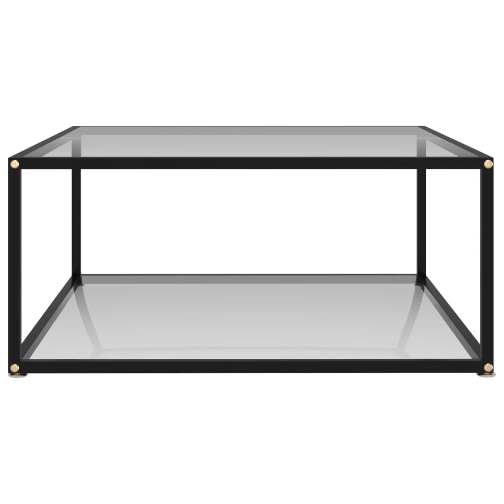 Table basse Transparent 80x80x35 cm Verre trempé - Tables basses