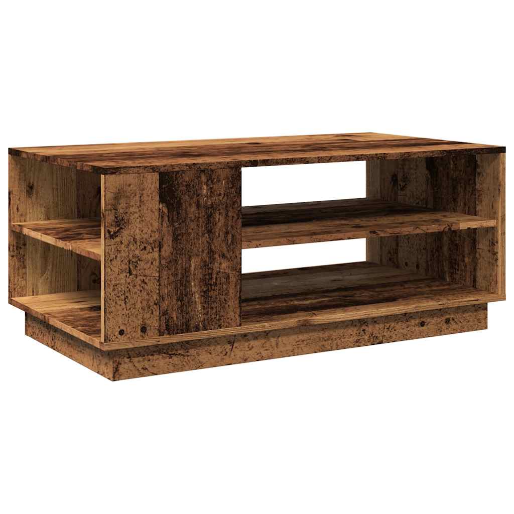 Table basse vieux bois 102x55x43 cm bois d’ingénierie - Tables basses