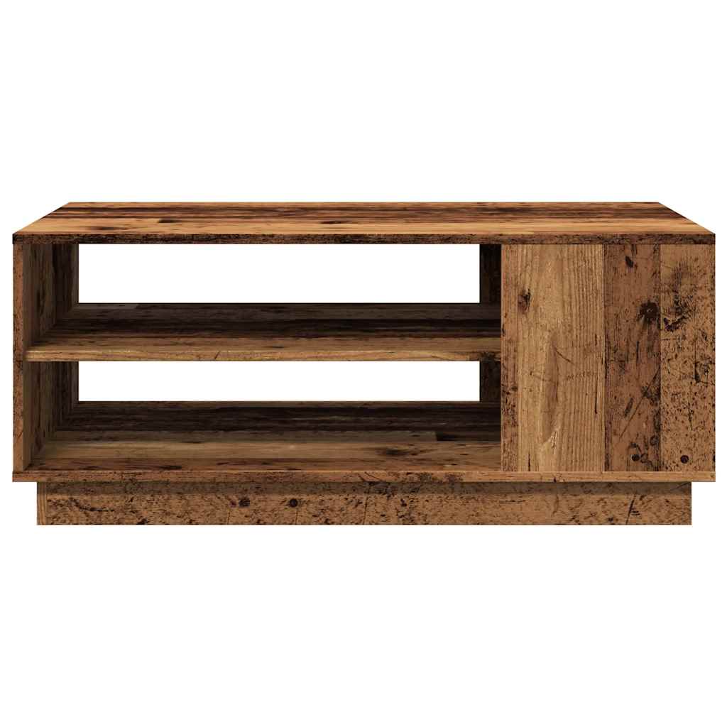 Table basse vieux bois 102x55x43 cm bois d’ingénierie - Tables basses