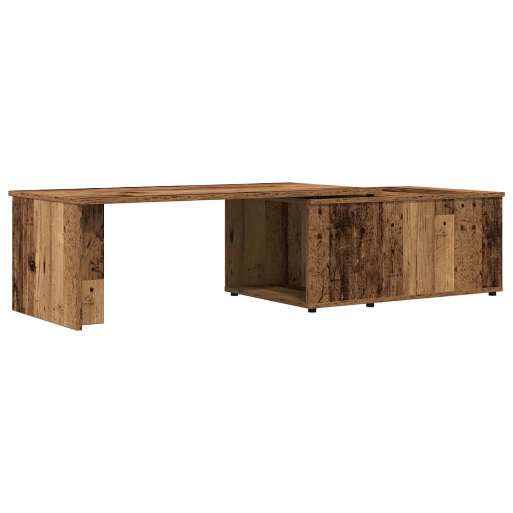 Table basse vieux bois 150x50x35 cm bois d’ingénierie - Tables basses