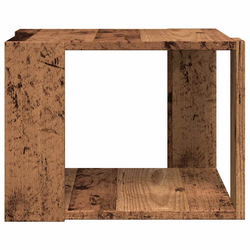 Table basse vieux bois 40x40x30 cm bois d’ingénierie - Tables basses