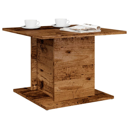 Table basse vieux bois 55,5x55,5x40 cm bois d’ingénierie - Tables basses