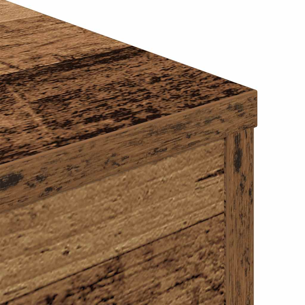 Table basse vieux bois 55x55x30 cm bois d’ingénierie - Tables basses