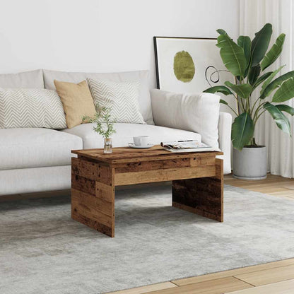 Table basse vieux bois 68x50x38 cm bois d’ingénierie - Tables basses