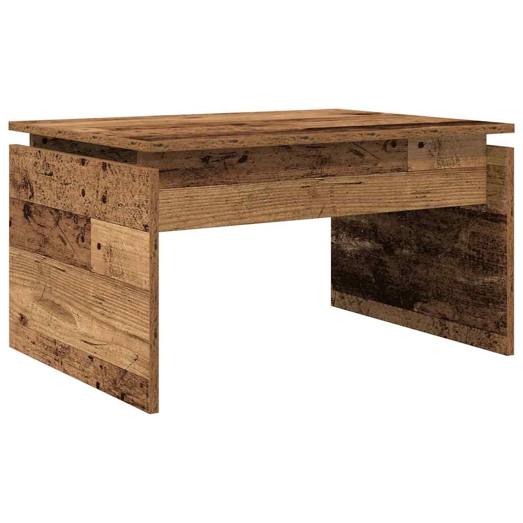 Table basse vieux bois 68x50x38 cm bois d’ingénierie - Tables basses
