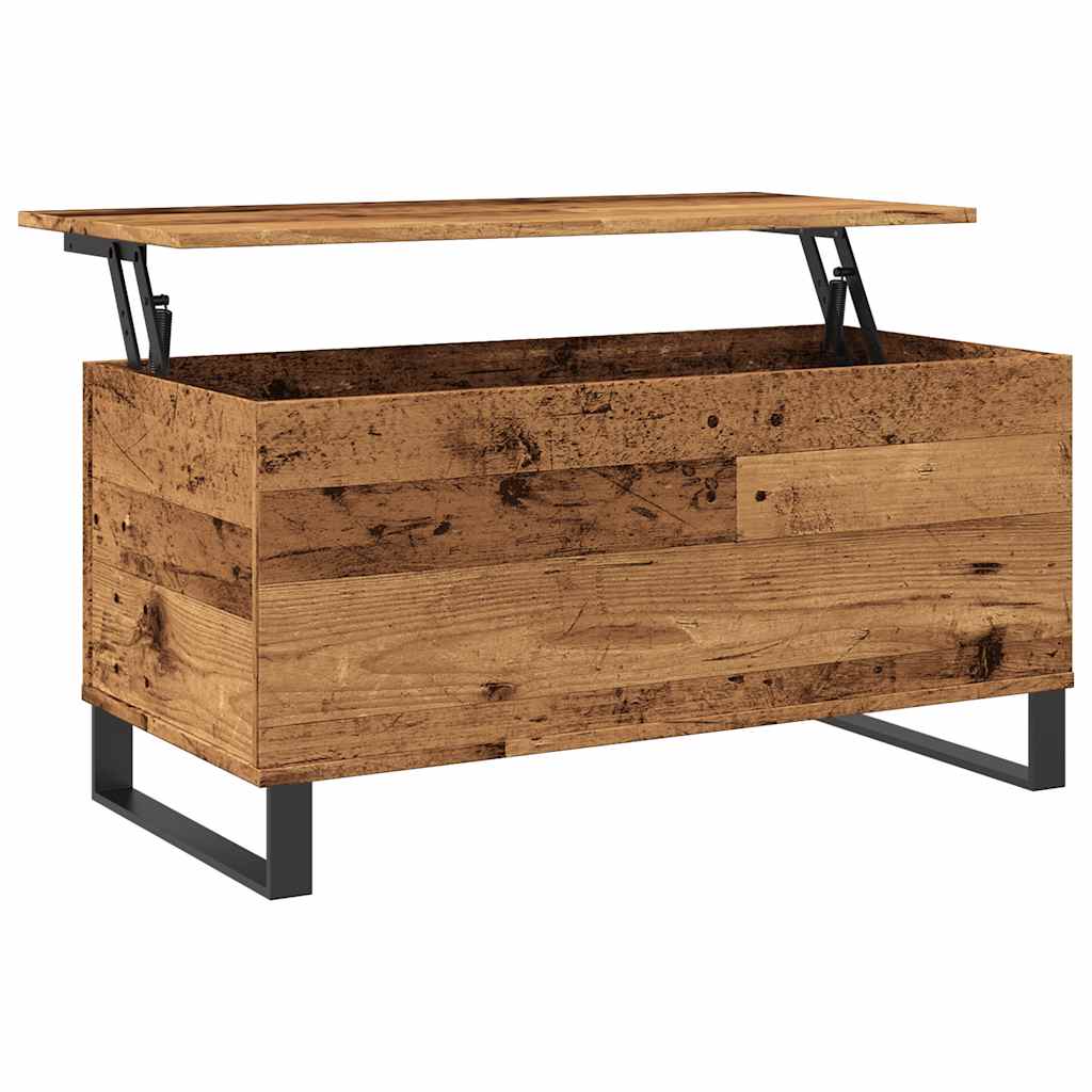 Table basse vieux bois 90x44,5x45 cm bois d’ingénierie - Tables basses