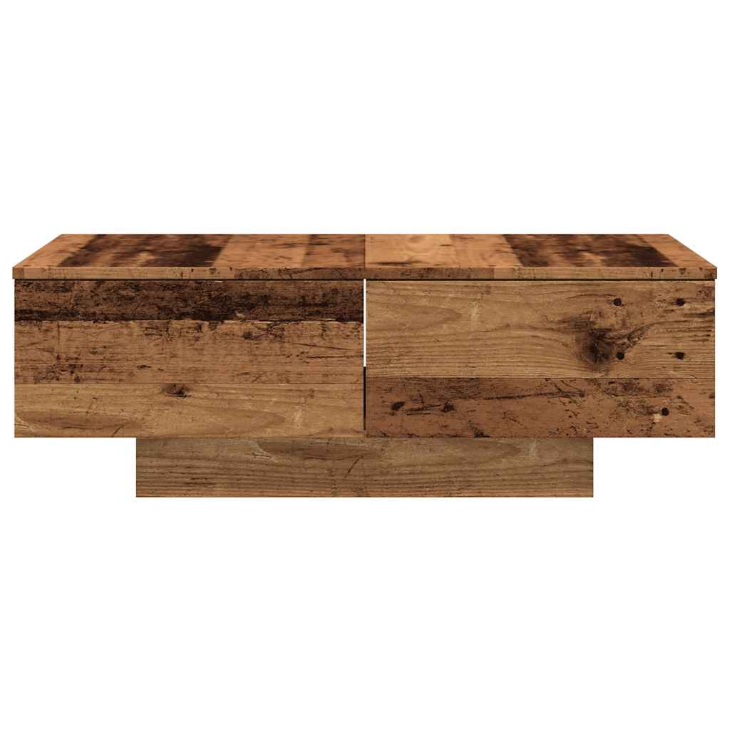Table basse vieux bois 90x60x31 cm bois d’ingénierie - Tables basses