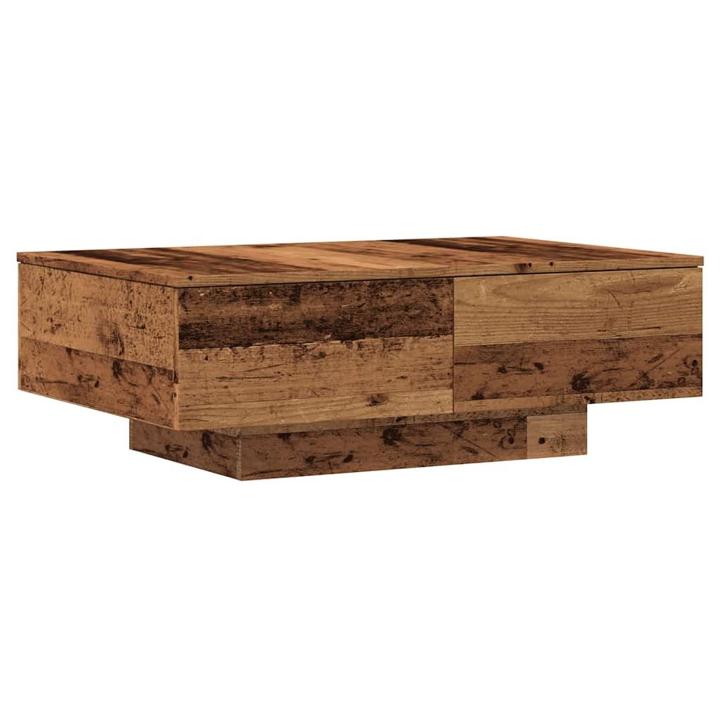 Table basse vieux bois 90x60x31 cm bois d’ingénierie - Tables basses