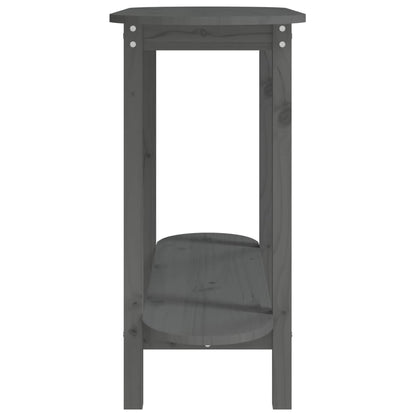 Table console Gris 110x40x80 cm Bois massif de pin - Tables basses