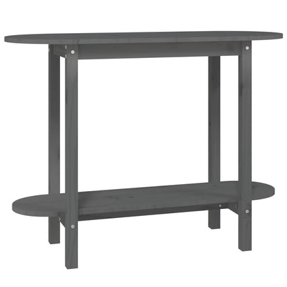 Table console Gris 110x40x80 cm Bois massif de pin - Tables basses