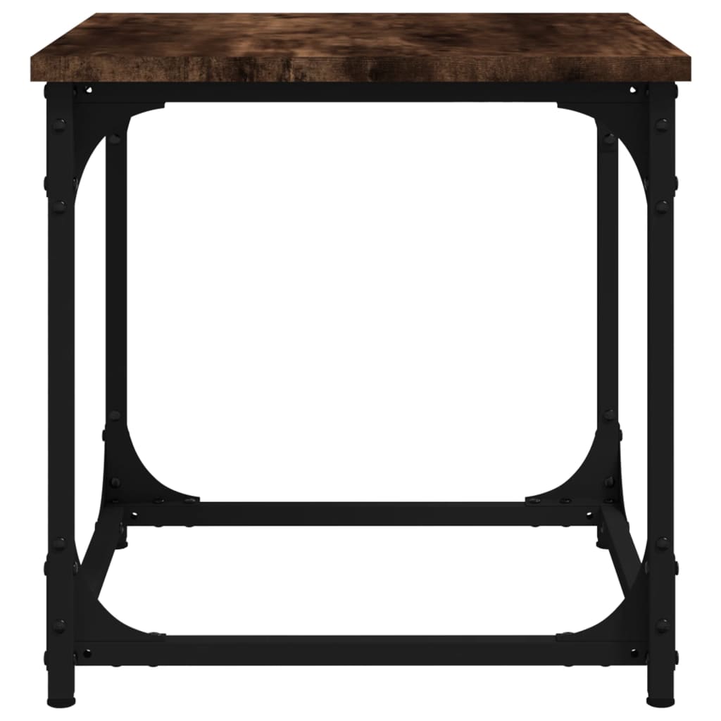 Table d’appoint Chêne fumé 40x40x40 cm Bois d’ingénierie - Tables basses