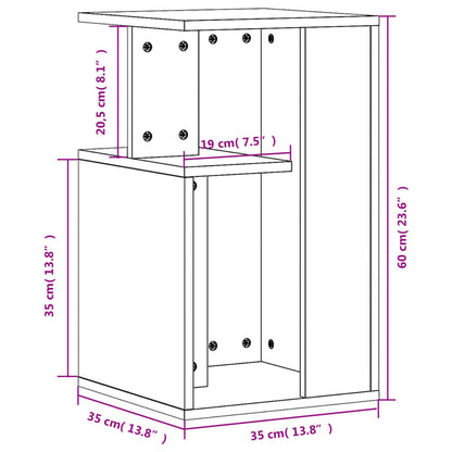 Table d’appoint chêne sonoma 35x35x60 cm bois d’ingénierie - Tables basses