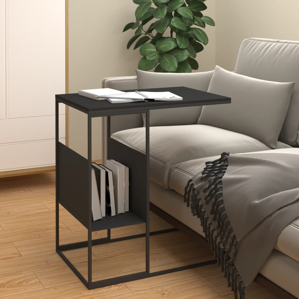 Table d’appoint Noir 55x36x59,5 cm Bois d’ingénierie - Tables basses
