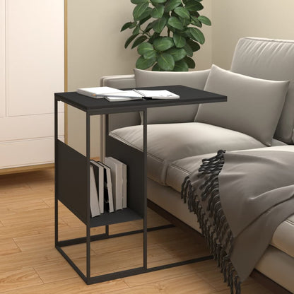Table d’appoint Noir 55x36x59,5 cm Bois d’ingénierie - Tables basses