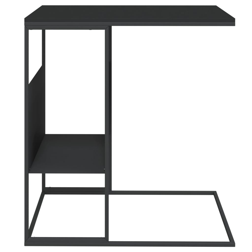 Table d’appoint Noir 55x36x59,5 cm Bois d’ingénierie - Tables basses
