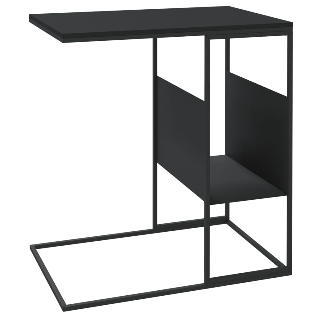Table d’appoint Noir 55x36x59,5 cm Bois d’ingénierie - Tables basses
