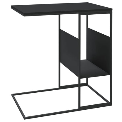 Table d’appoint Noir 55x36x59,5 cm Bois d’ingénierie - Tables basses