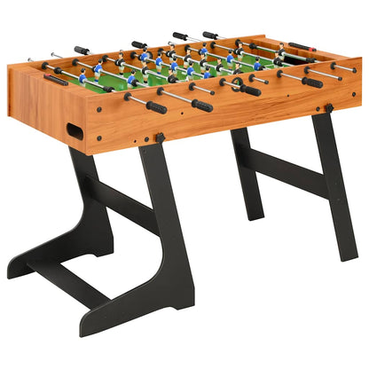 Table de football pliante 121 x 61 x 80 cm Marron clair - Tables de baby-foot