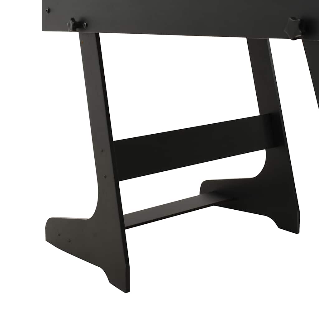 Table de football pliante 121 x 61 x 80 cm Noir - Tables de baby-foot