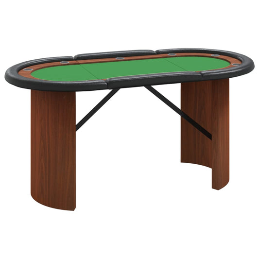 Table de poker 10 joueurs Vert 160x80x75 cm - Tables de poker & de jeux