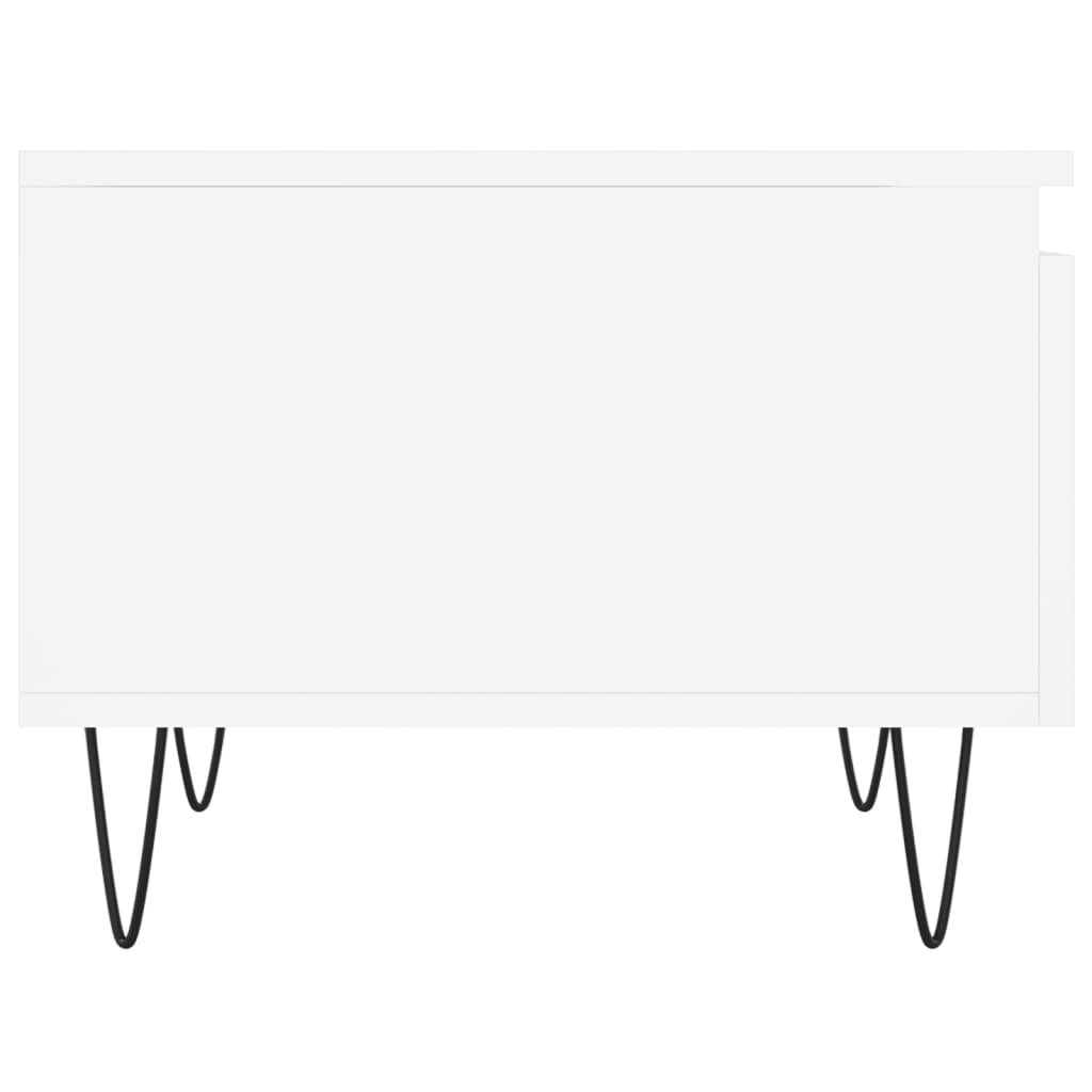 Tables basses 2 pcs blanc 50x46x35 cm bois d’ingénierie - Tables basses