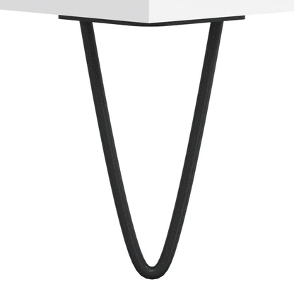 Tables basses 2 pcs blanc 50x46x35 cm bois d’ingénierie - Tables basses