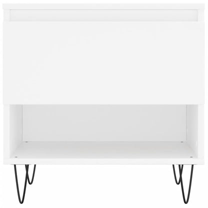 Tables basses 2 pcs blanc 50x46x50 cm bois d’ingénierie - Tables basses